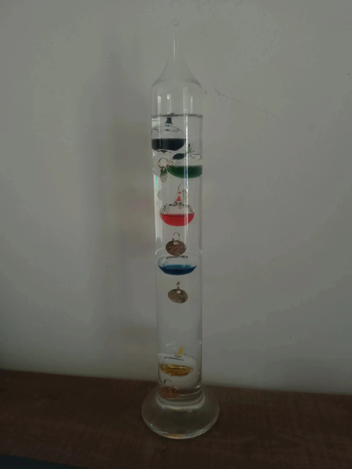 Thermomètre de Galilée vintage